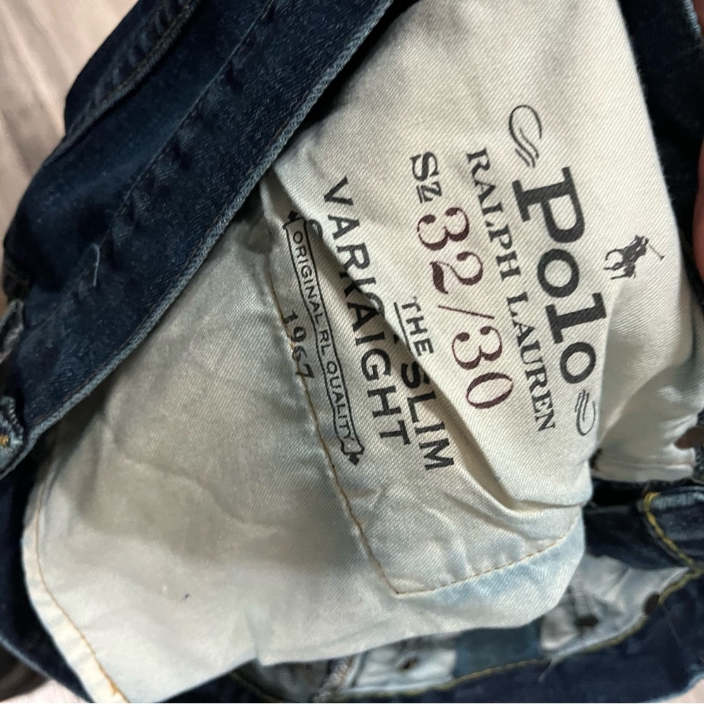 Polo Ralph Lauren Jeans Mens Varick Slim Straight Blue Denim Pants 28-30x30. - Picture 5 of 6